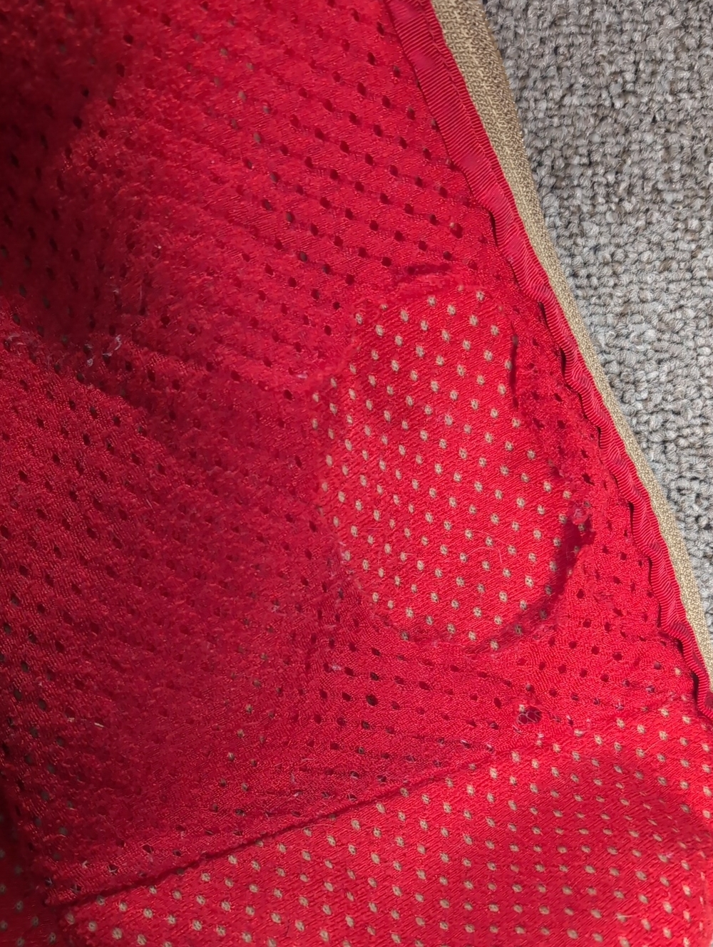 Patagonia Retro-X Deep Pile Sherpa Fleece Jacket In Oatmeal/Red Size 14/XL - Picture 12 of 12